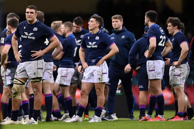Scotland didn't play to their potential in the defeat by Wales. (Photo by Stu Forster/Getty Images)