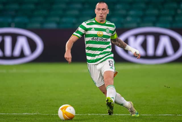 Scott Brown says the Celtic players owe their under pressure manager Neil Lennon a "huge performance" at Fir Park after their sorry showing in the 4-1 defeat by Sparta Prague (Photo by Craig Williamson / SNS Group)
