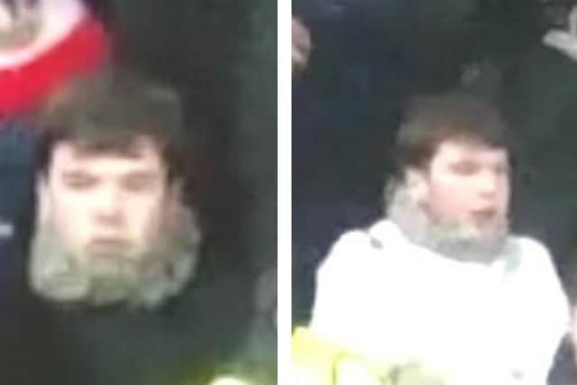 CCTV images of man following an incident which occurred during the Rangers v Bayer Leverkusen match at Ibrox Stadium on March 12, 2020 (Photo: Police Scotland).