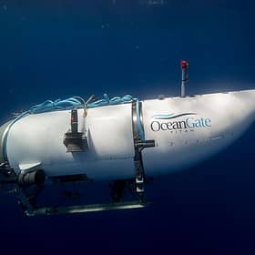 OceanGate's submersible named Titan. Image: OceanGate Expeditions/PA Wire