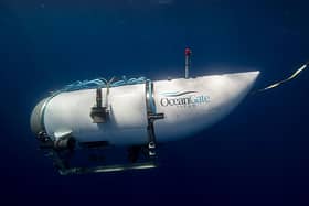 OceanGate's submersible named Titan. Image: OceanGate Expeditions/PA Wire