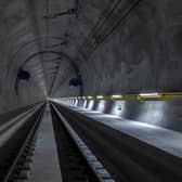The Ceneri Base tunnel in Switzerland, which opened in September, is of a similar length to the Forth tunnel proposed by the Scottish Greens. (Picture: AlpTransit Gotthard Ltd)