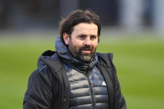 Cove Rangers Manager Paul Hartley during a Scottish Cup tie between Alloa Athletic and Cove Rangers at The Indodrill Stadium, on January 09, 2021, in Alloa, Scotland. (Photo by Mark Scates / SNS Group)