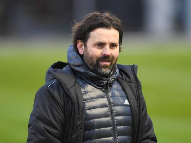 Cove Rangers Manager Paul Hartley during a Scottish Cup tie between Alloa Athletic and Cove Rangers at The Indodrill Stadium, on January 09, 2021, in Alloa, Scotland. (Photo by Mark Scates / SNS Group)