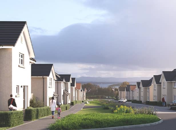 A computer-created impression of how the new development will look in the popular Fife seaside village of Aberdour.