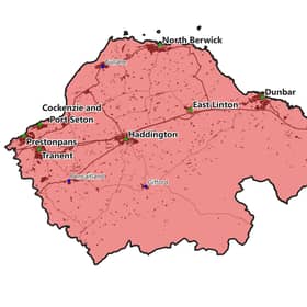 East Lothian constituency map. Picture: Allan Faulds/Ballot Box Scotland