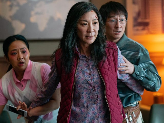 It's unusal for a film released in the first half of the year to be a favourite for the next year's Oscars, but Everything Everywhere All at Once - released in the UK back in May - is bucking that trend, with odds of 4/9 making it the film to beat. The absurdist comedy-drama film uses the concept of a multiverse to dazzling - and sometimes confusing - effect, with stars Michelle Yeoh, Stephanie Hsu, Jamie Lee Curtis and Ke Huy Quan all up for acting awards.