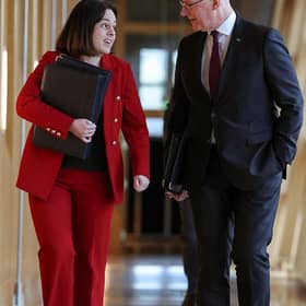 First Minister John Swinney and Deputy Kate Forbes (Picture: Jeff J Mitchell/Getty Images)