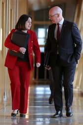 First Minister John Swinney and Deputy Kate Forbes (Picture: Jeff J Mitchell/Getty Images)