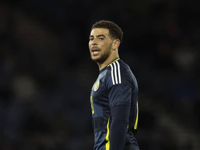 Che Adams has scored five goals in 29 appearances for Scotland.
