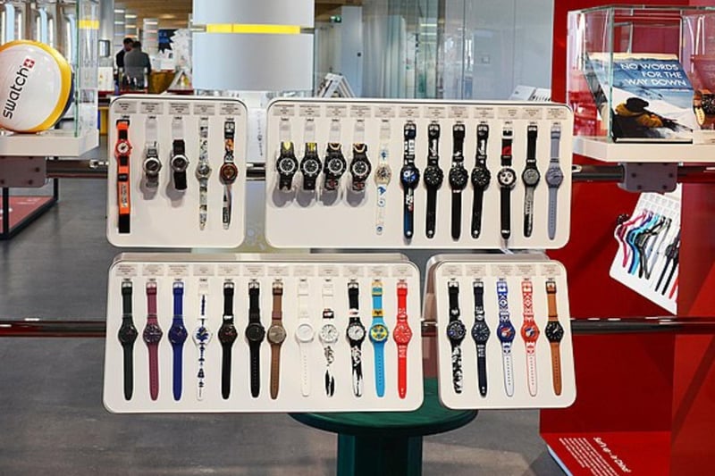 This is known as a brand of watches, but in Scotland if you tell someone to "have a swatch at that" you're basically saying "look over there!"