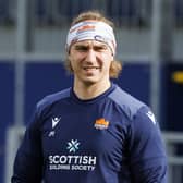 Jamie Ritchie during an Edinburgh Rugby training session at Hive Stadium, on April 17, 2024. (Photo by Mark Scates / SNS Group)