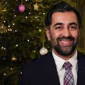 Humza Yousaf pays tribute to volunteers and frontline workers in his first Christmas message as Scotland's First Minister. Picture: Scottish Government/PA Wire