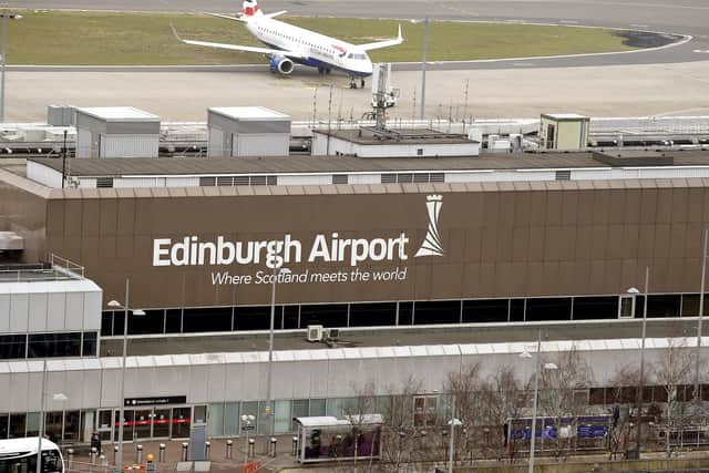 It is illegal to travel to Edinburgh Airport to take a foreign holiday, but not to take the flight itself
