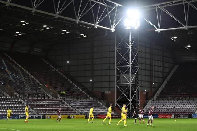 Hearts v Ross County was played behind closed doors on Boxing Day after the Tynecastle club decided against allowing 500 spectators in following the crowd restrictions introduced by the Scottish Government  (Photo by Paul Devlin / SNS Group)