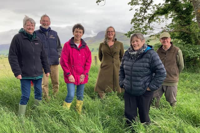 Some members of the project group organising the memorial for the Battle of Littleferry. Left to right - Alison Cameron, Angus McCall, Marion Sutherland, Rosa Cawthorne, Shirley Sutherland, Patrick Marriott.