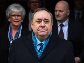 Alex Salmond leaves the High Court in Edinburgh in March after being acquitted of sexual offence charges (Picture: Andy Buchanan/AFP via Getty Images)