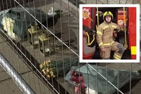 Tributes have appeared to firefighter Barry Martin.