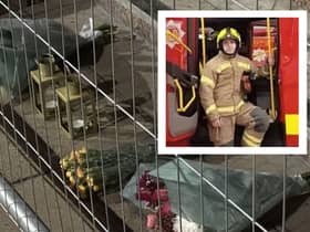 Tributes have appeared to firefighter Barry Martin.