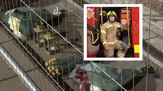 Tributes have appeared to firefighter Barry Martin.