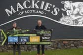 Graham Hudson of Run Garioch with Stuart Common MD of Mackie's (Pic: Ross Johnston/Newsline Media)