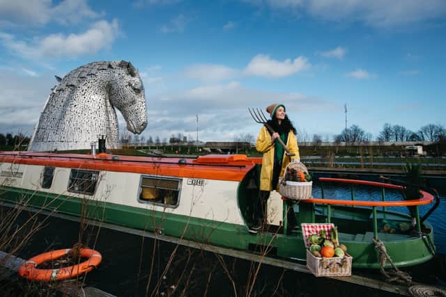 A 'floating garden' will tour the Forth and Clyde and Union canal network as part of Dandelion. Picture: Andrew Cawley