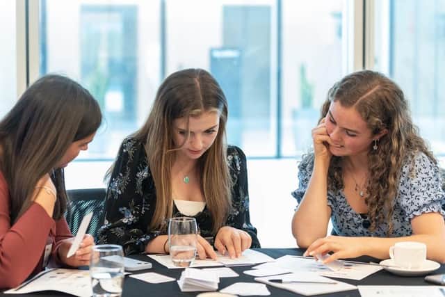 Budding entrepreneurs at a Future Asset event in 2022.