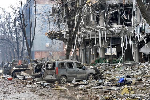 Ukraine's second-biggest city of Kharkiv, where Alex Sedov lived with his family, has been under heavy bombardment by Russian forces (Picture: Sergey Bobok/AFP via Getty Images)