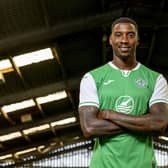Marvin Ekpiteta has signed a three-year deal with Hibernian. Pic: Alan Rennie