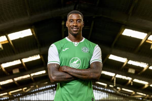 Marvin Ekpiteta has signed a three-year deal with Hibernian. Pic: Alan Rennie