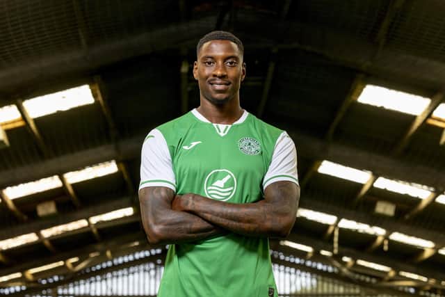 Marvin Ekpiteta has signed a three-year deal with Hibernian. Pic: Alan Rennie