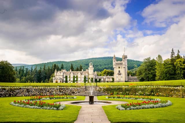 Royal Deeside: Balmoral Castle has been a Royal residence since 1852, on the the south side of the River Dee near Crathie