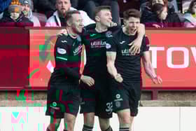 Hibs recorded a big win at Motherwell, with Kevin Nisbet scoring a hat-trick.
