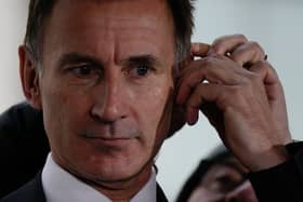 Chancellor of the Exchequer Jeremy Hunt gives a television interview the morning after his autumn statement, outside the BBC studios in central London. Picture: Aaron Chown/PA Wire