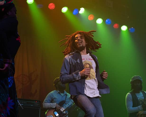 Kingsley Ben-Adir in Bob Marley: One Love. Picture: Chiabella James/Paramount Pictures
