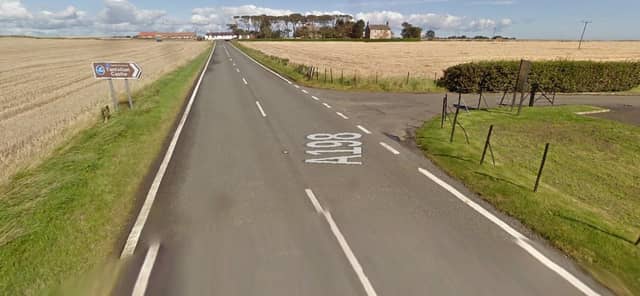 The incident happened at around 5pm on Wednesday, June 9 on A198 near Tantallon Castle, North Berwick (Photo: Google Maps).