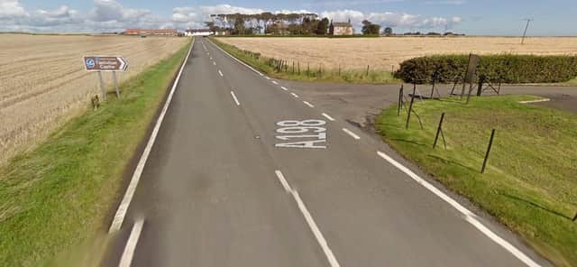 The incident happened at around 5pm on Wednesday, June 9 on A198 near Tantallon Castle, North Berwick (Photo: Google Maps).