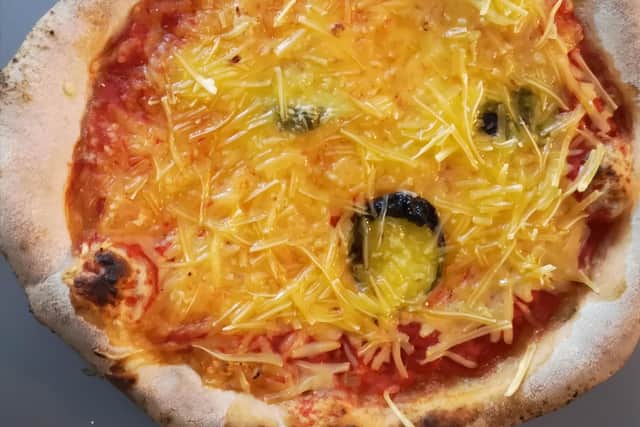 Vegan Margherita pizza from Wood Oven Wonders