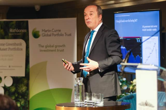 22/03/23 Scotsman Investment Conference, Scotsman Hotel, Edinburgh David Coombs of Rathbones. Image: Scott Louden