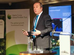 22/03/23 Scotsman Investment Conference, Scotsman Hotel, Edinburgh David Coombs of Rathbones. Image: Scott Louden