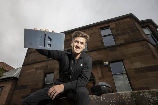 Danny Campbell, 30, founded the home architecture firm Hoko in Glasgow in 2019 and now plans to sell branded blue bricks at £25,000 each.