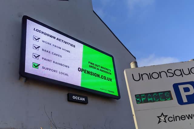 Dunclyde advertising space in Union Square. Picture: contributed.