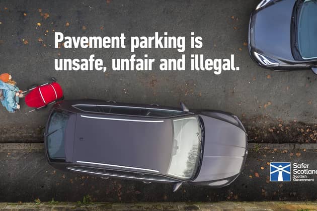The Transport (Scotland) Act 2019 bans pavement parking, double parking and parking at dropped kerbs, with certain exemptions designated by local authorities