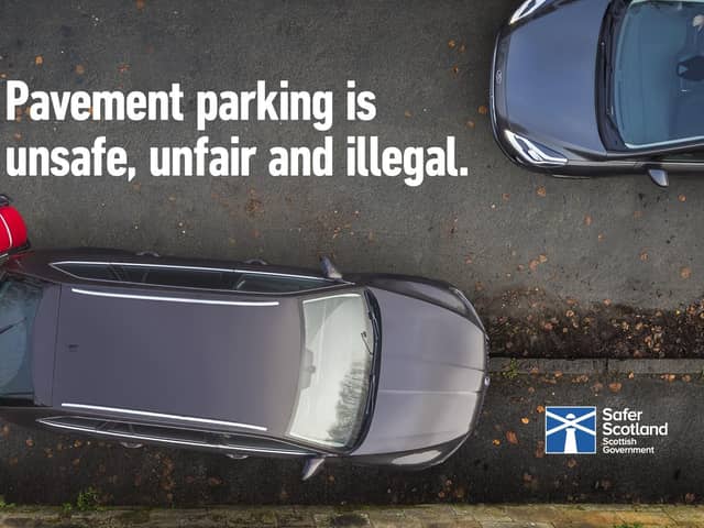 The Transport (Scotland) Act 2019 bans pavement parking, double parking and parking at dropped kerbs, with certain exemptions designated by local authorities