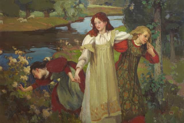 There were Three Maidens pu’d a Flower (By the Bonnie Banks o’ Fordie), c.1897 by Charles Mackie