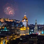 Fireworks Over Edinburgh City