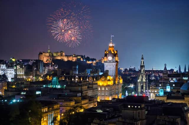 Fireworks Over Edinburgh City