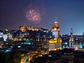Fireworks Over Edinburgh City