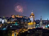 Fireworks Over Edinburgh City