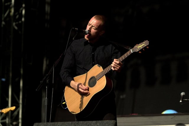 Chris Martin of Coldplay at T in the Park in 2001.